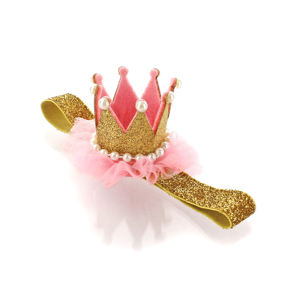 Crown Gold Baby Headwrap Gold Crown Tiara Baby Girl Newborn Crown