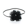 Black Baby/Toddler Chiffon Flower Skinny Headband | My Lello - 4