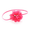 Hot Pink Baby/Toddler Chiffon Flower Skinny Headband | My Lello - 6