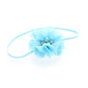 Light Blue Baby/Toddler Chiffon Flower Skinny Headband | My Lello - 9