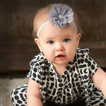 Baby Frayed Ballerina Flower Headband