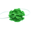 Apple Green Baby/Toddler Frayed Denim Flower Skinny Headband | My Lello - 8