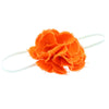 Sweet Orange Baby/Toddler Frayed Denim Flower Skinny Headband | My Lello - 10
