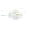 Vintage White Baby/Toddler Frayed Denim Flower Skinny Headband | My Lello - 4