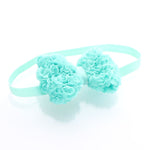 Aqua Baby Rose Bow Headband | My Lello - 8