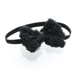 Black Baby Rose Bow Headband | My Lello - 4