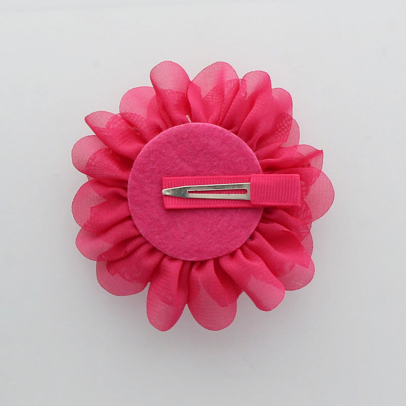  Chiffon Jewelled Hair Flower Clip | My Lello - 1