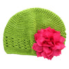 Apple Green/Hot Pink Girls Kufi Crochet Beanie Hat | My Lello - 22