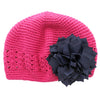 Hot Pink/Navy Girls Kufi Crochet Beanie Hat | My Lello - 36