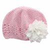 Light Pink/White Girls Kufi Crochet Beanie Hat | My Lello - 32
