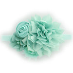 Baby Shabby Fabric Flower Cluster Headband