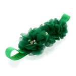 Baby Beaded Chiffon 3-Flower Headband