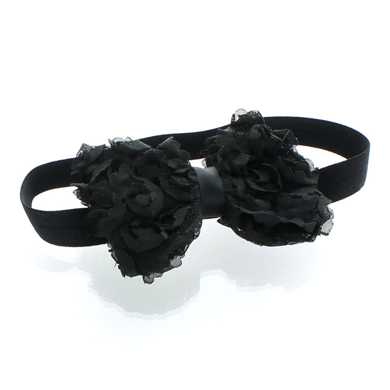 Black Girls Rose Bow Headband | My Lello - 4