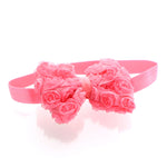 Coral Pink Girls Rose Bow Headband | My Lello - 7