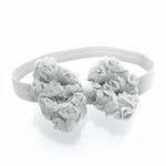 Gray Girls Rose Bow Headband | My Lello - 5