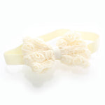 Ivory Girls Rose Bow Headband | My Lello - 3