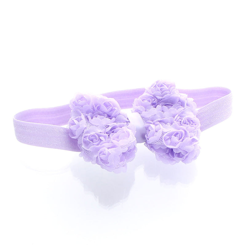 Light Lavender Girls Rose Bow Headband | My Lello - 12
