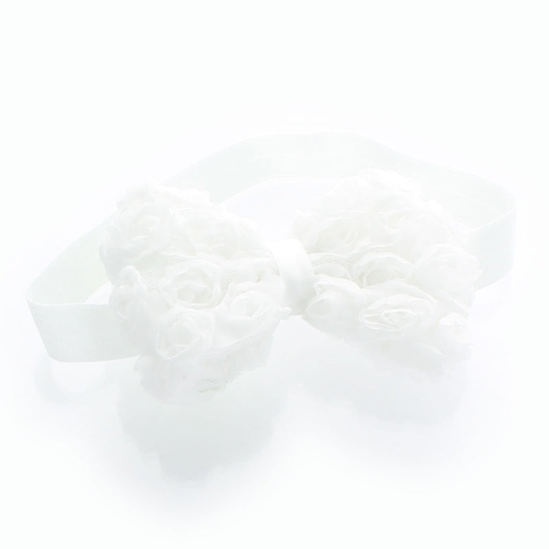 White Girls Rose Bow Headband | My Lello - 2