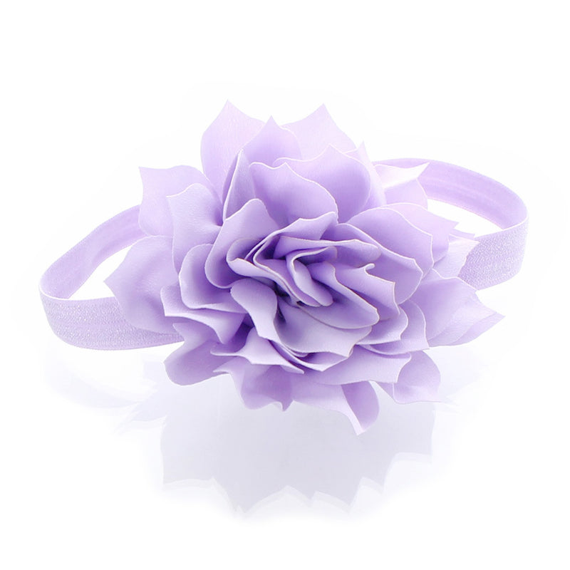 lavender flower headband Girls Petal Flower Headband