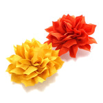 Yellow Gold/Orange Medium Petal Blossom Hair Flower Clip Pair | My Lello - 14