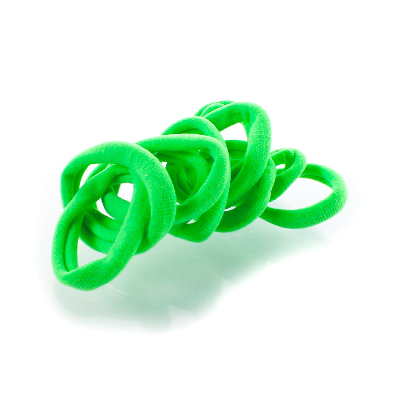 Little Girls Premium Nylon Ponytail Elastics - 10pcs