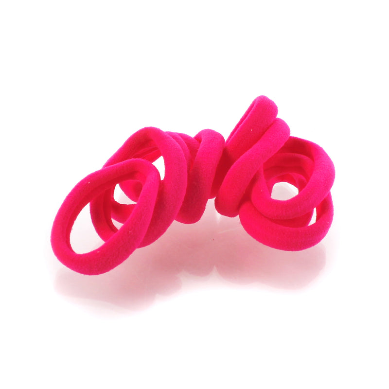 Little Girls Premium Nylon Ponytail Elastics - 10pcs