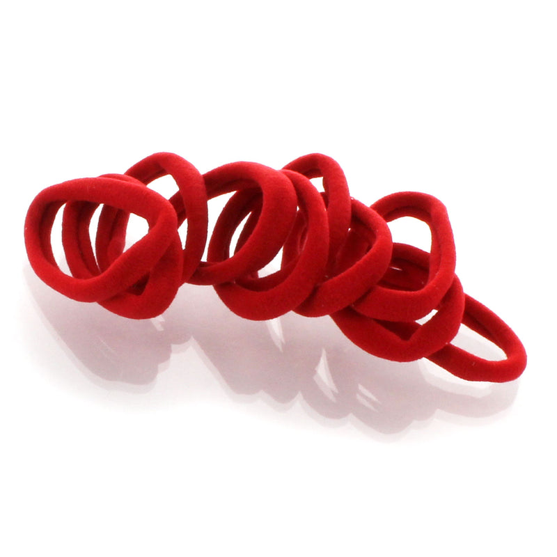 Little Girls Premium Nylon Ponytail Elastics - 10pcs