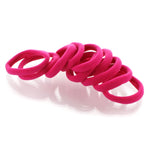 Little Girls Premium Nylon Ponytail Elastics - 10pcs
