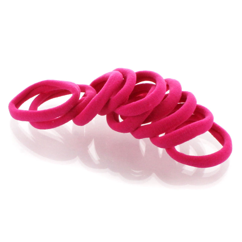 Little Girls Premium Nylon Ponytail Elastics - 10pcs