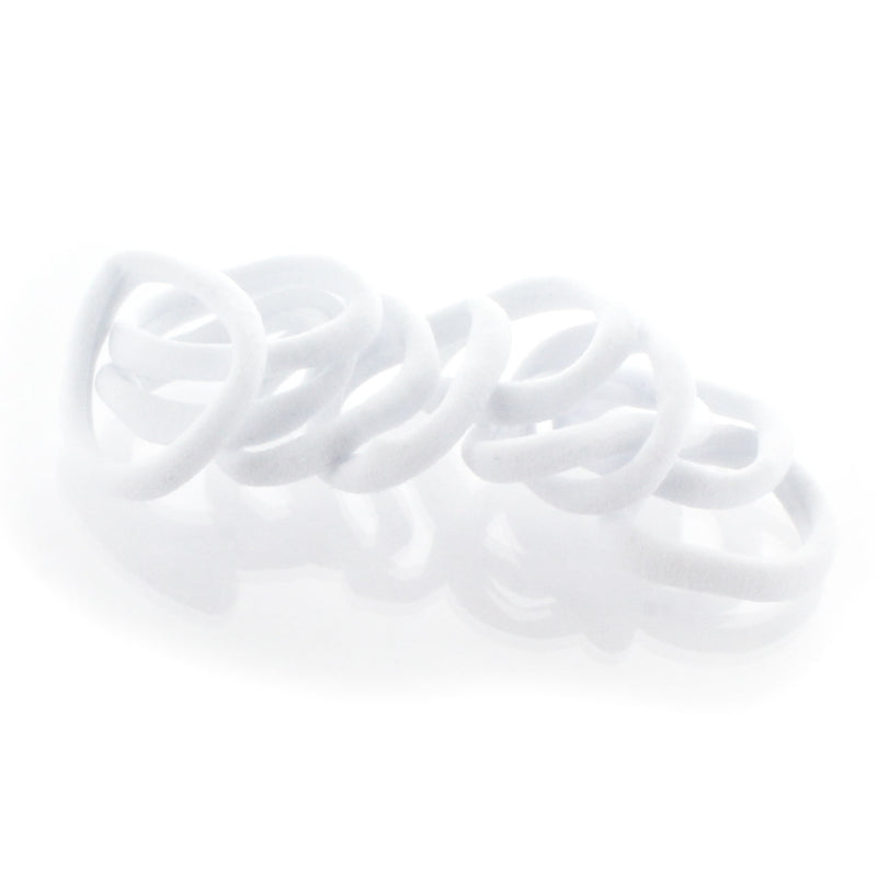 Little Girls Premium Nylon Ponytail Elastics - 10pcs