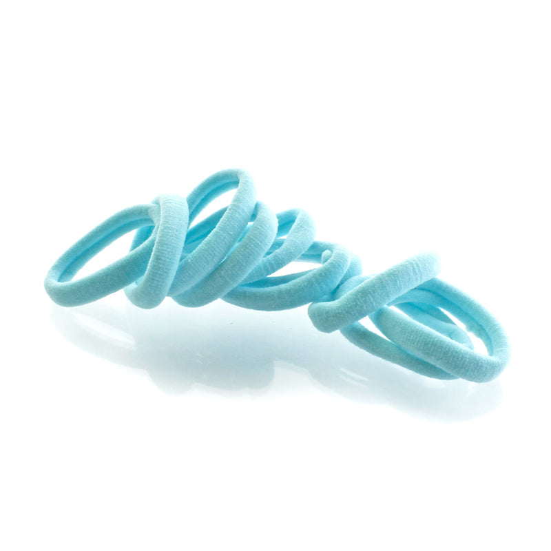 Little Girls Premium Nylon Ponytail Elastics - 10pcs