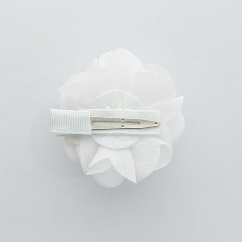  Chiffon Beaded Hair Flower Clip Pair | My Lello - 2