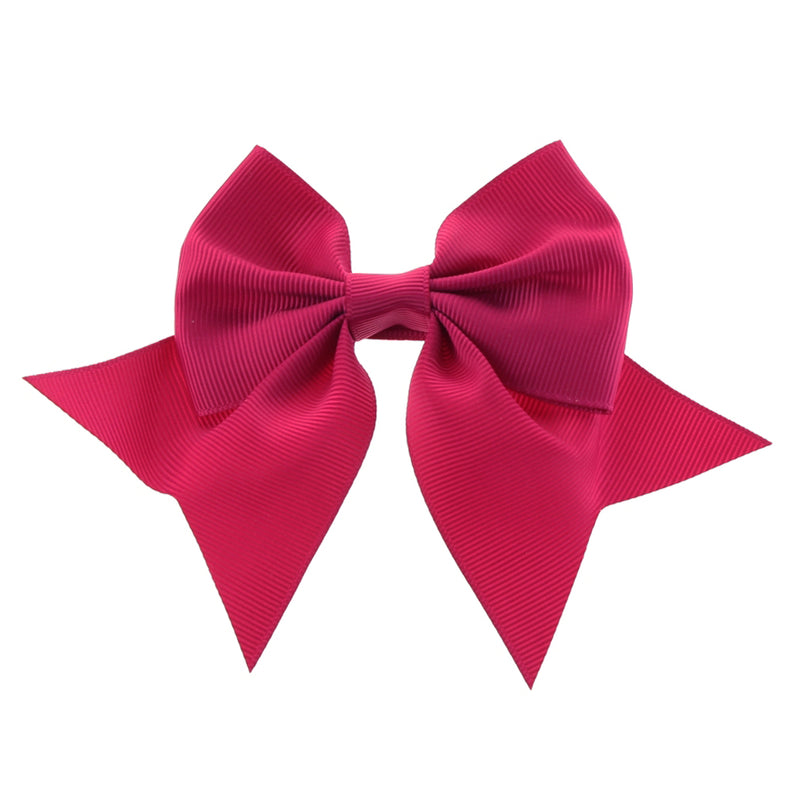 My Lello Satin/Lace Sailor Hair-Bow Peach