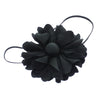 Black Baby/Toddler Satin Petal Flower Skinny Headband | My Lello - 3