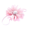 Light Pink Baby/Toddler Satin Petal Flower Skinny Headband | My Lello - 4