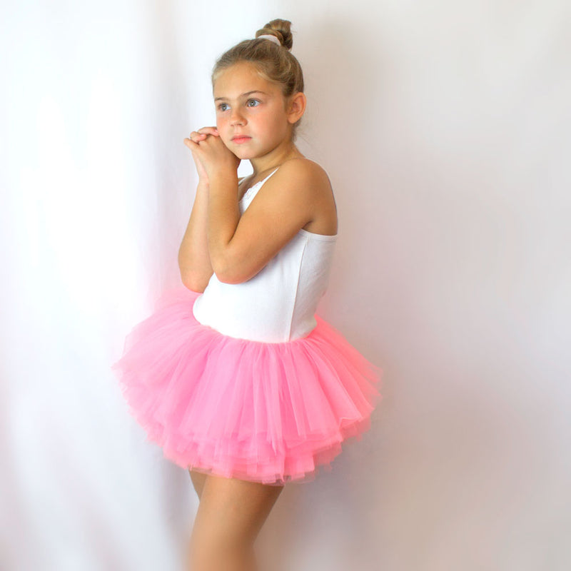 Ballet Big Girls Tutu (10-layer) White Ballet Big Girls Tutu (10-layer) White