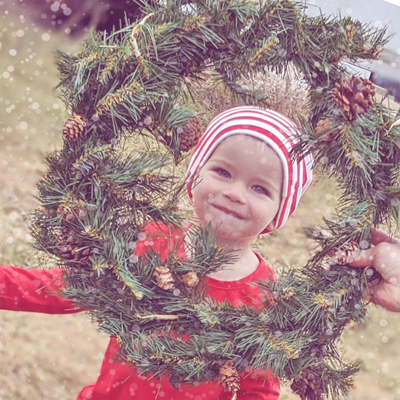 Baby Long Knotted Tail Cotton Beanie Hat