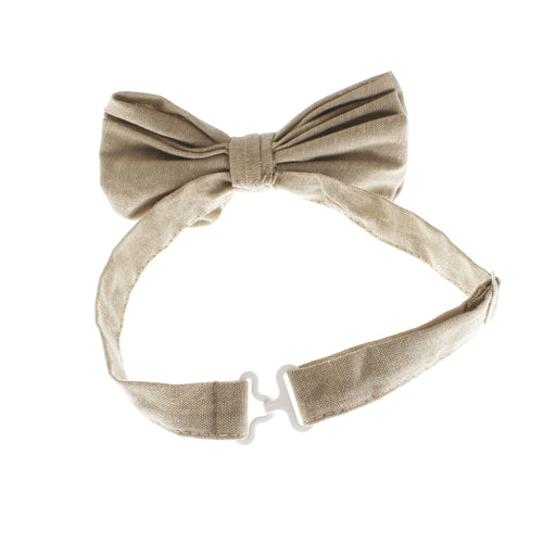 Adult Chambray Adjustable Pre-Tied Bow Tie