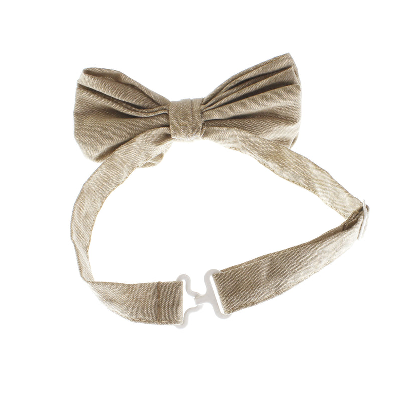 Adult Chambray Adjustable Pre-Tied Bow Tie