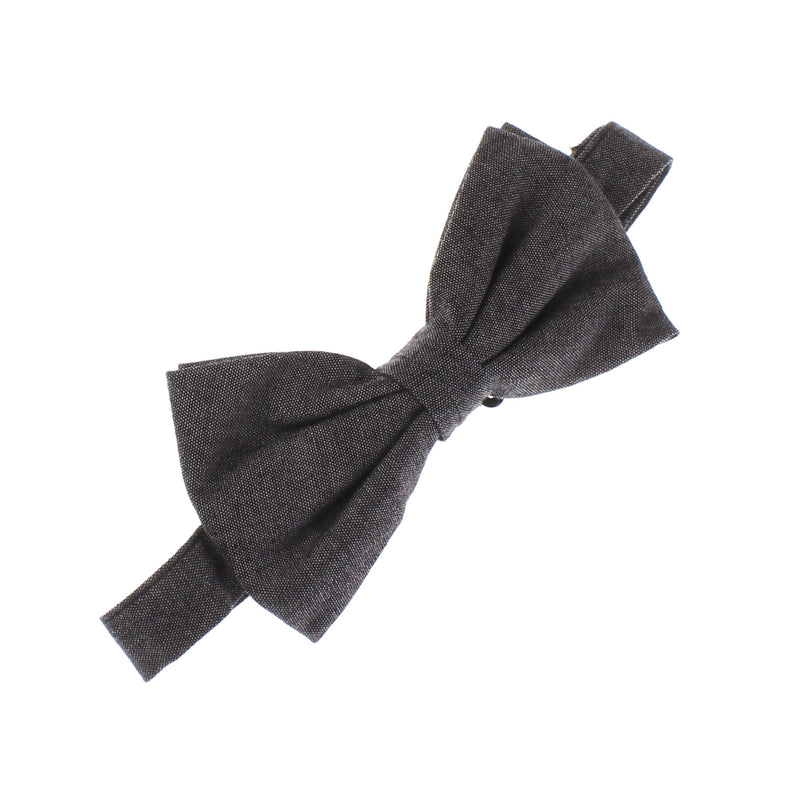 Adult Chambray Adjustable Pre-Tied Bow Tie