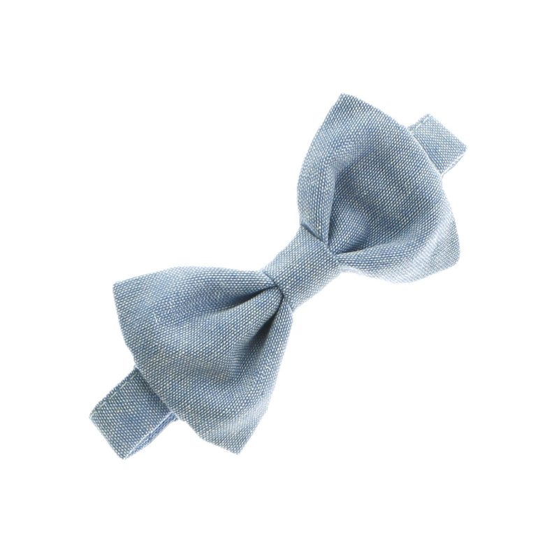 Baby Chambray Adjustable Pre-Tied Bow Tie