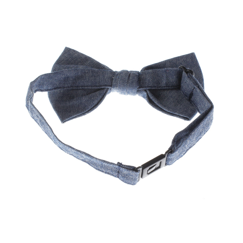 Child Chambray Adjustable Pre-Tied Bow Tie