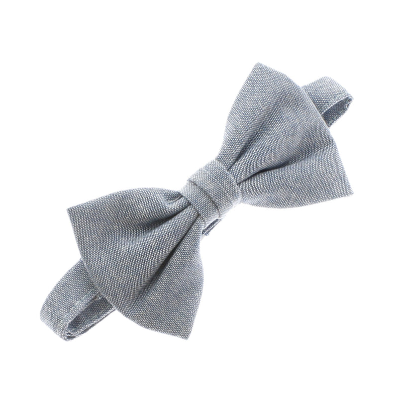 Child Chambray Adjustable Pre-Tied Bow Tie