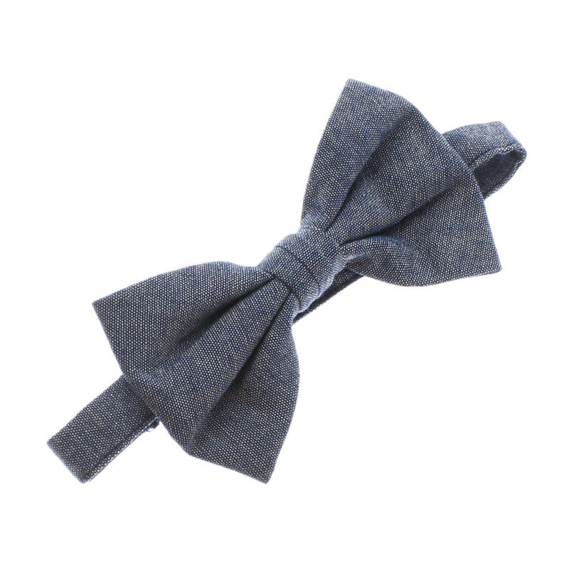 Child Chambray Adjustable Pre-Tied Bow Tie