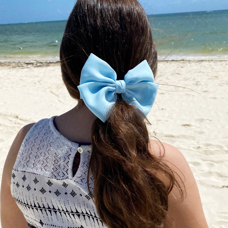 Chiffon Fabric Hair-Bow