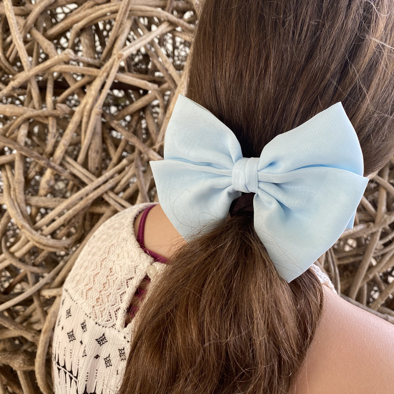 Chiffon Fabric Hair-Bow