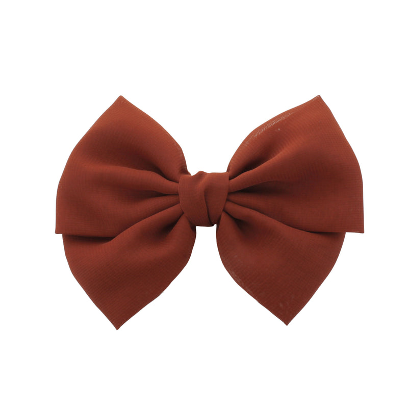Chiffon Fabric Hair-Bow