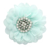 Cloud Blue Chiffon Jewelled Hair Flower Clip | My Lello - 5