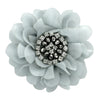 Gray Chiffon Jewelled Hair Flower Clip | My Lello - 6