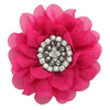 Hot Pink Chiffon Jewelled Hair Flower Clip | My Lello - 7